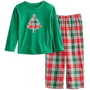 NEW Boys Sz 18/20 Christmas Holiday 2 Pc Lounge Pajama Set JAMMIES FOR FAMILIES